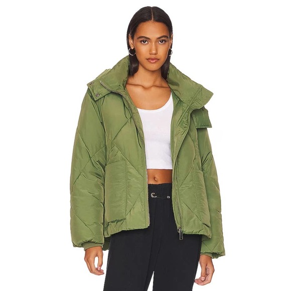 Free People Jackets & Blazers - $168 MSRP Free People Womens Hooded Quilted Puffer Forest Glenn